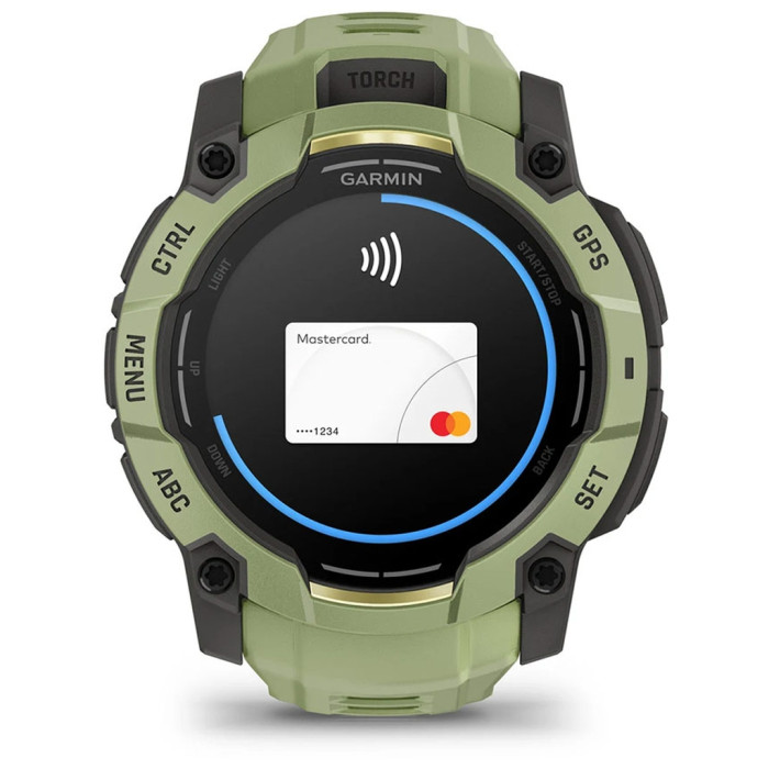 Смарт-годинник Garmin Instinct 3, 50mm, AMOLED, Fern Green/Gray, Fern Green Band, GPS смарт-годинник (010-03020-02)