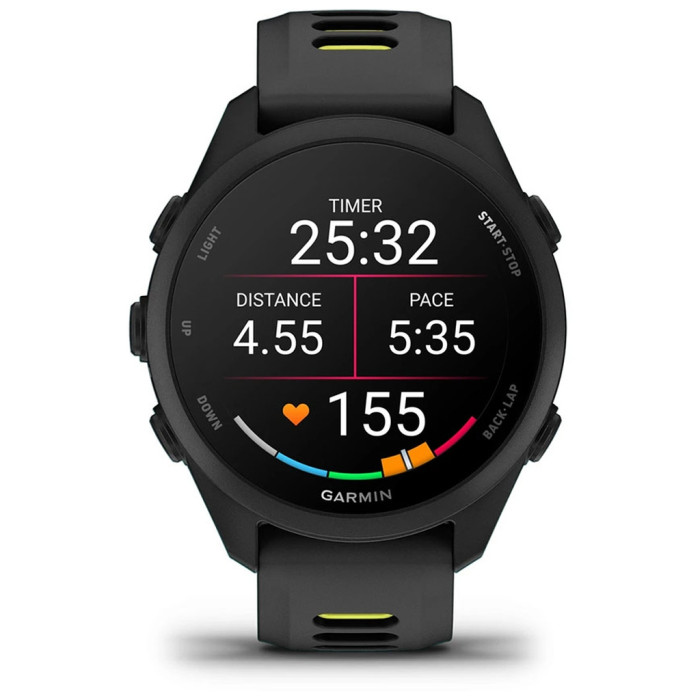 Смарт-годинник Garmin Forerunner 170, GPS, Black/Amp Yellow, GPS смарт-годинник (010-03920-00)