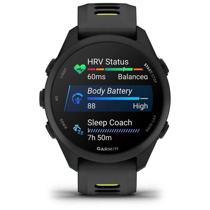 Смарт-годинник Garmin Forerunner 170 Music, GPS, WiFi, Black/Amp Yellow, GPS смарт-годинник (010-03920-10)