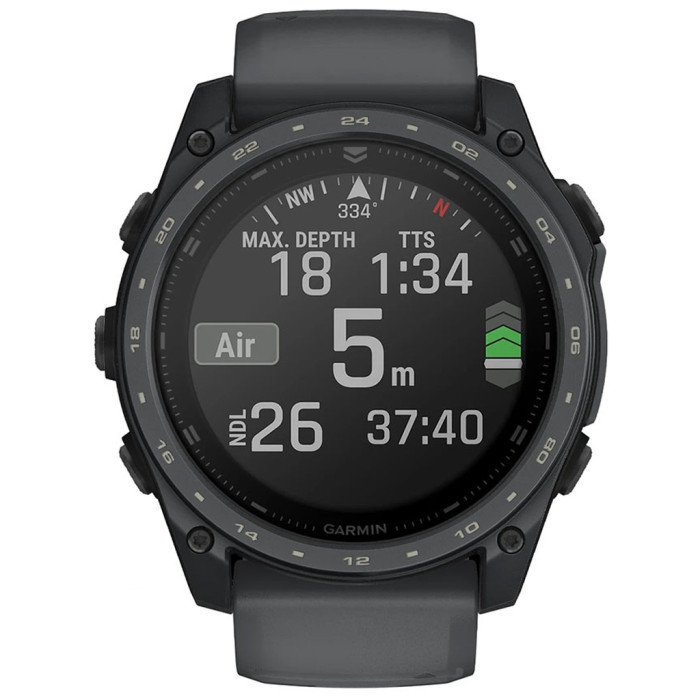 Смарт-годинник Garmin Tactix 8 Cerakote, Slate Gray, 51mm, GPS смарт-годинник (010-04553-01)