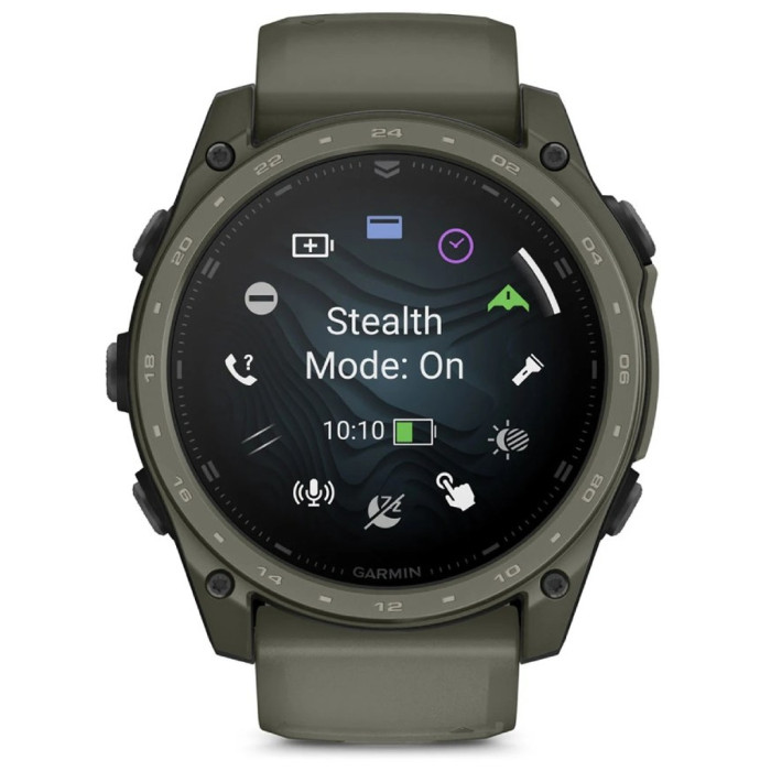 Смарт-годинник Garmin Tactix 8 Cerakote, Olive Drab, 51mm, GPS смарт-годинник (010-04553-11)