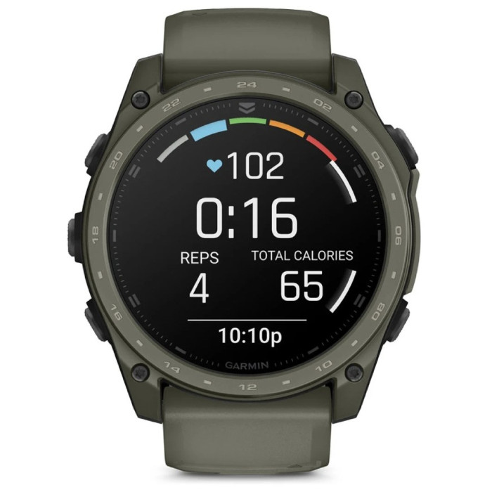 Смарт-годинник Garmin Tactix 8 Cerakote, Olive Drab, 51mm, GPS смарт-годинник (010-04553-11)