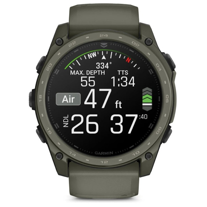 Смарт-годинник Garmin Tactix 8 Cerakote, Olive Drab, 51mm, GPS смарт-годинник (010-04553-11)
