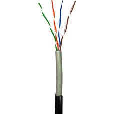 Кабель мережевий GEAR UTP 305м, cat.5e, CCA, 4*2*0,51, PVC+PE, outdoor (GEC-UTPCCAOUT051305)