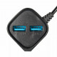 Зарядний пристрій Gelius Pro Edition Auto ID 2USB + Cable iPhone 8 2.4A Black (00000072153)