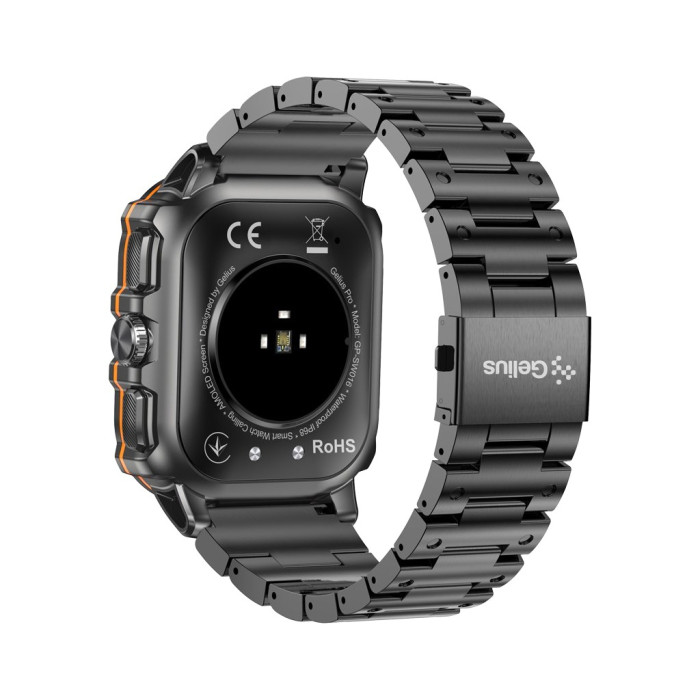 Смарт-годинник Gelius Tactical Heavy (GP-SW016) Black Chrome (2099901019097)