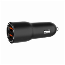 Зарядний пристрій Gembird 2xUSB QC3.0 car adapter black (TA-UC-A2QC36-CAR-01)