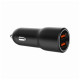 Зарядний пристрій Gembird 2xUSB QC3.0 car adapter black (TA-UC-A2QC36-CAR-01)