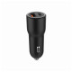 Зарядний пристрій Gembird 1xUSB-C PD20W + 1xUSB QC3.0 car adapter black (TA-UC-AC2PDQC38-CAR-01)