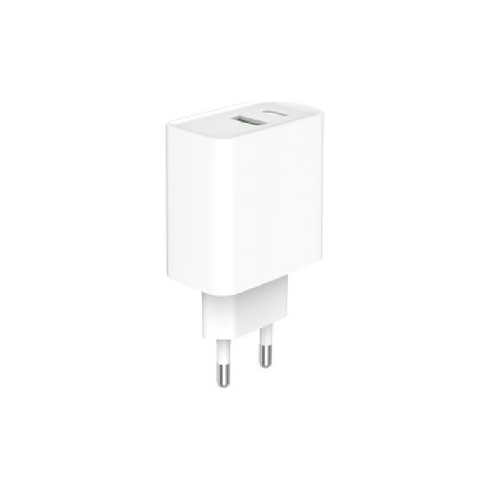 Зарядний пристрій Gembird USB-A + Type-C (PD20W + QC3.0 18W) white (TA-UC-PDQC20-01-W)