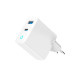 Зарядний пристрій Gembird 1хUSB-A (QC3.0 18W) + 1xType-C (PD 65W) white (TA-UC-PDQC65L-W-01)