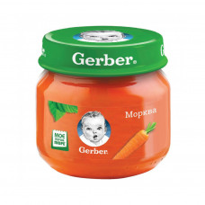 Дитяче пюре Gerber Морквяне, 80 г (7613036011310)