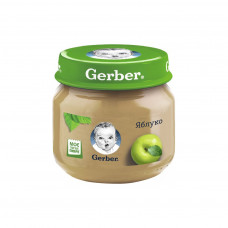 Дитяче пюре Gerber Яблуко з 6 місяців 80 г (7613033514036)