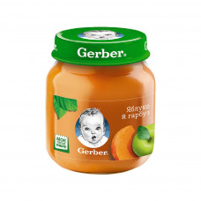 Дитяче пюре Gerber Яблуко і гарбуз, 130 г (1227245)