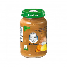 Дитяче пюре Gerber Яловичина по-домашньому з морквою, 190 г (7613036460965)