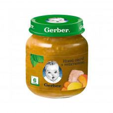 Дитяче пюре Gerber Телятина Ніжні овочі 130 г (7613036011280)