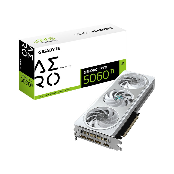 Відеокарта GIGABYTE GeForce RTX5060Ti 16Gb AERO OC (GV-N506TAERO OC-16GD)