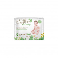 Підгузок Giggles Natural 6 Extra Large 15+ кг 20 шт (8680131206421)