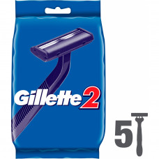 Бритва Gillette 2 одноразова 5 шт. (3014260282684/3014260287030)