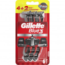 Бритва Gillette BLUE 3 6шт (7702018516759/7702018362585)