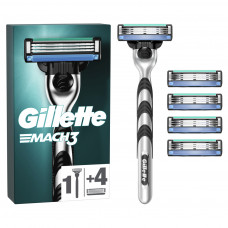 Бритва Gillette Mach3 з 5 змінними картриджами (7702018610181)