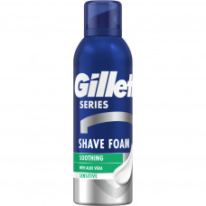 Піна для гоління Gillette Series Для чутливої шкіри з алое вера 200 мл (8001090870926)