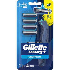 Бритва Gillette Sensor 3+ з 4 змінними картриджами (8700216639484)