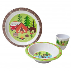 Набір туристичного посуду Gimex Tableware Kids 3 Pieces 1 Person Adventure (6965570)