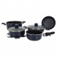 Набір посуду Gimex Cookware Set induction 8 предметів Dark Blue (6977228)