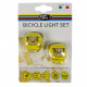 Комплект велофар Good Bike Silicone LED Yellow (92325Yellow-IS)