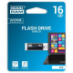 USB флеш накопичувач Goodram 16GB Cube Black USB 2.0 (UCU2-0160K0R11)