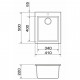 Мийка кухонна GRANADO CADIZ white (gr2305)