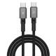 Дата кабель USB-C to USB-C 1.0m 100W black Grand-X (CC-08B)