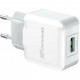 Зарядний пристрій Grand-X USB 5V 2,1A White + cable USB -> micro USB, Cu (CH-03UMW)