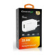 Зарядний пристрій Grand-X CH-550W Quick Charge USB QC3.0 White (CH-550W)