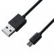 Зарядний пристрій Grand-X CH-765UMB (5V/1A + DC cable Micro USB 1m) Black (CH-765UMB)
