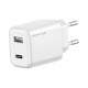 Зарядний пристрій Grand-X CH-890 Fast Charge 1xUSB-C PD20W + 1xUSB QC4.0 + AFC SCP FCP Black (CH-890)