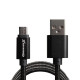 Дата кабель USB 2.0 AM to Micro 5P 1.0m Black/Black Grand-X (FM01BB)