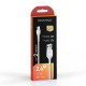 Дата кабель USB 2.0 AM to USB-C 2.0m 2.4A white Grand-X (PC-02W)