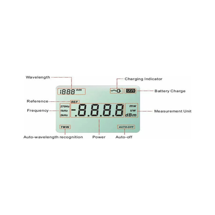 Вимірювач оптичної потужності Grandway FHP2B04 (діапазон вимірювання(dBm): -50...+26) (FHP2B04)