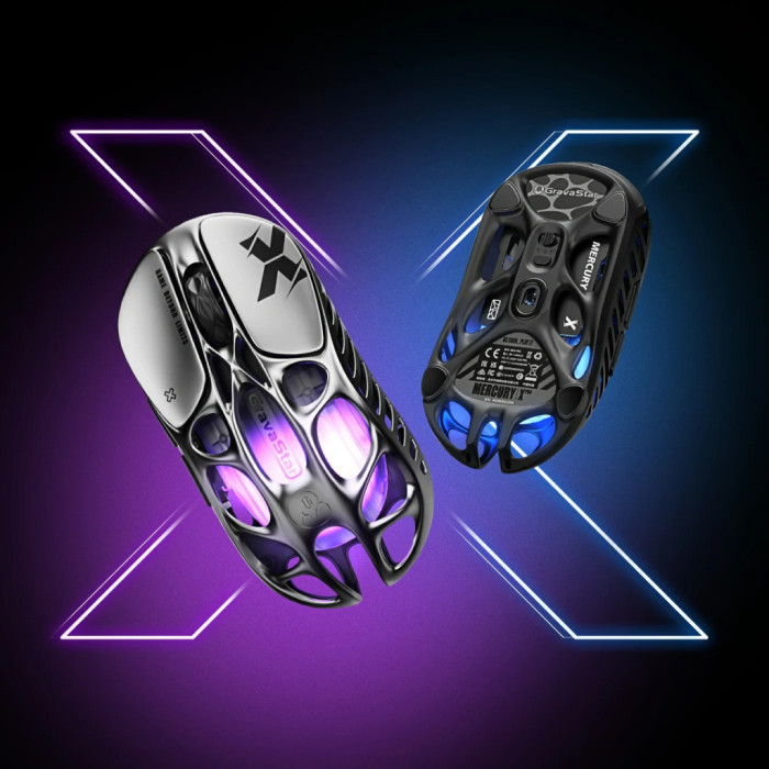 Мишка GravaStar Mercury X Wireless/Bluetooth/USB Black (GSX_BLK)