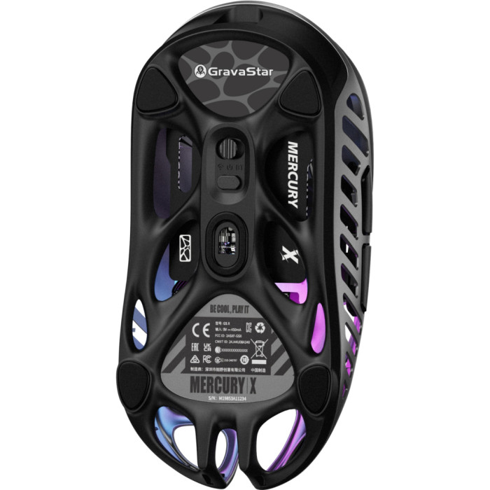 Мишка GravaStar Mercury X Wireless/Bluetooth/USB Grey (GSX_GRY)