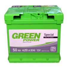 Акумулятор автомобільний GREEN POWER Standart 50Ah (+/-) (420EN) (22354)