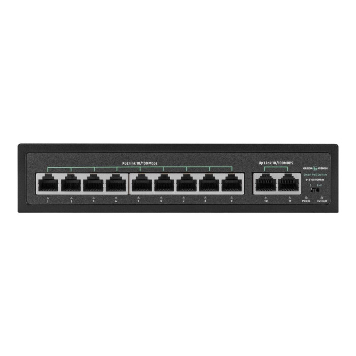 Комутатор мережевий Greenvision GV-016-D-09+2P