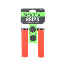 Гріпси Grey's з гумовим покриттям 2 шт 130 мм Red (GR17410)