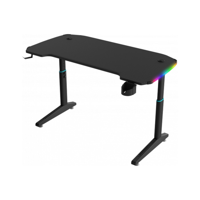 Комп'ютерний стіл GT Racer T-1221 Black (T-1221 (120x60x71-79) Black)