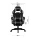 Крісло ігрове GT Racer X-2749-1 Dark Brown/White