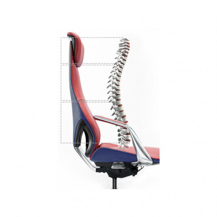 Офісне крісло GT Racer X-808 Red/Blue (X-808 Red/Blue (ZP-02, ZP-09))