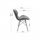 Кухонний стілець GT Racer X-D28 Plus Fabric Light Gray
