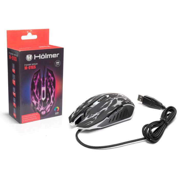 Мишка Hölmer M-01GS USB Black (M-01GS)